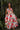 Vestido Liria Rojo floral cuello halter