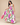 Vestido Liria Rosa floral cuello halter