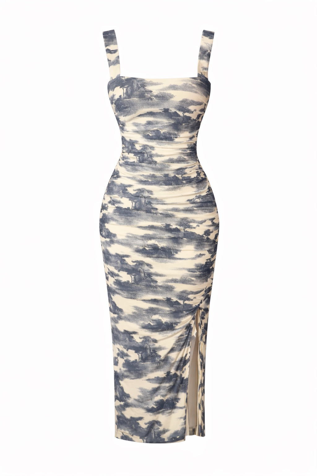 Vestido ceñido con estampado marmoleado elegante mujer - Secret Garden.