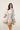 Vestido Amara corto floral con botones decorativos