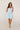 Vestido Celine corto azul celeste halter con corset en espalda