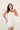Vestido Bianca corto blanco con lentejuelas y tirantes