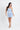 Vestido Azalea strapless floral con detalles en capas