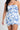 Vestido Azalea strapless floral con detalles en capas
