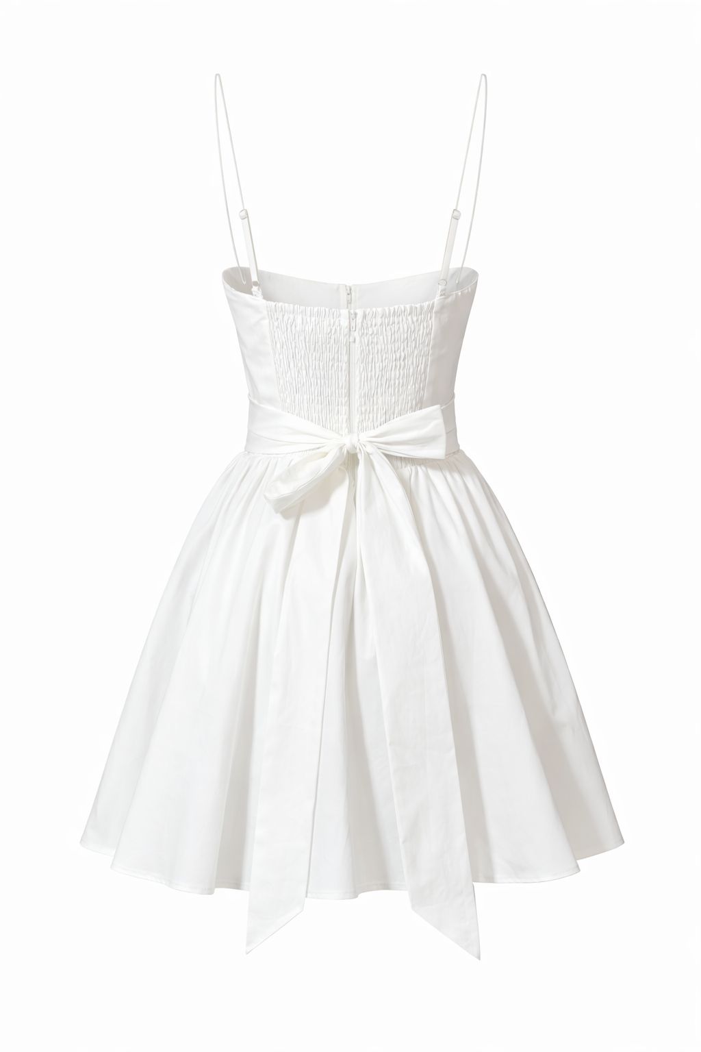 Vestido blanco corto delicado - Bloom Elegance