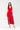 Vestido Largo Rojo Ajustado con Abertura