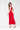 Vestido Largo Rojo Ajustado con Abertura