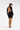 Vestido Creta Corto Negro Manga Larga Escote Espalda