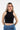 Crop Top Cuello Alto Manga Sisa
